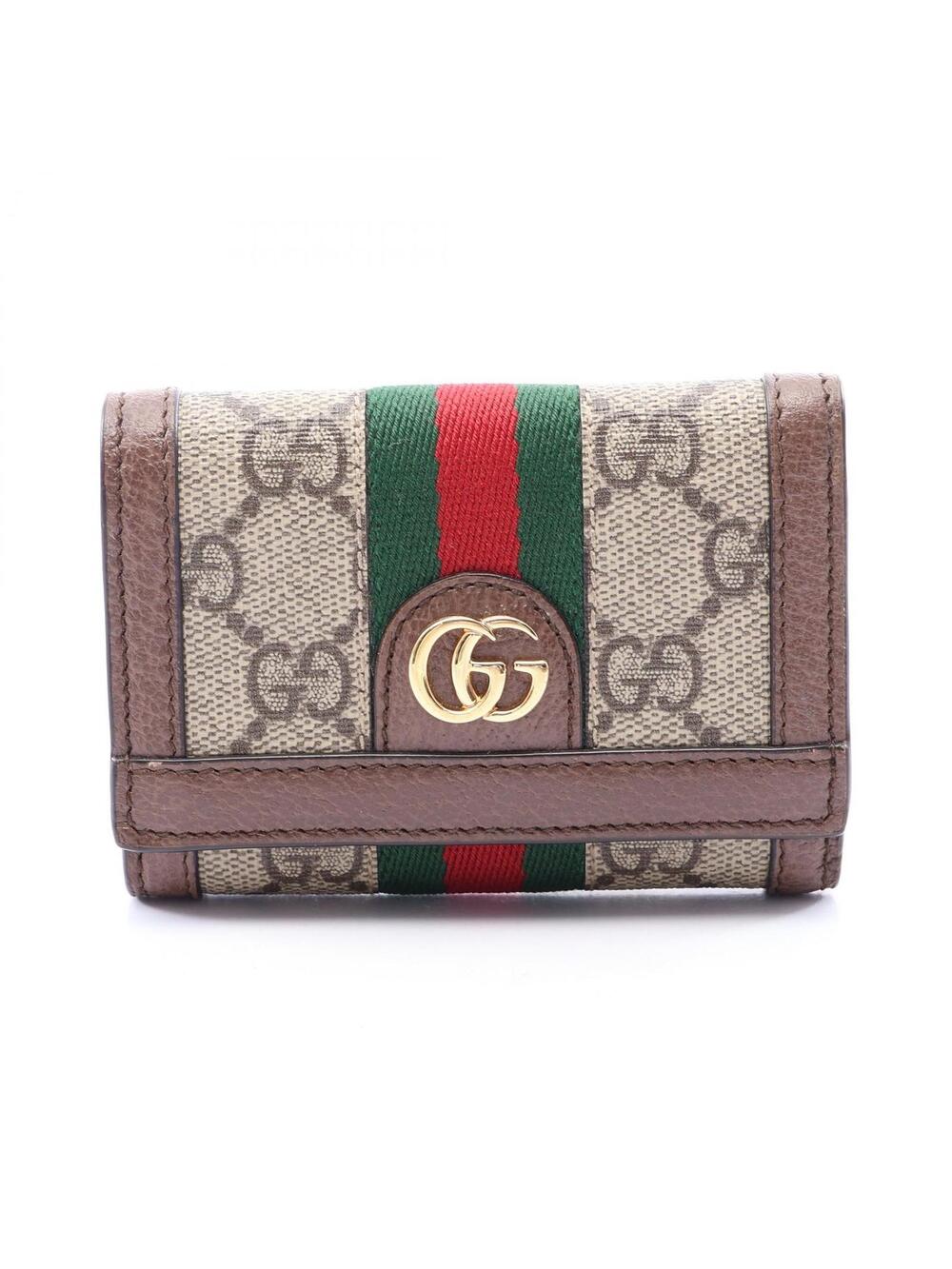 Gucci Ophidia Gg Supreme Tri-Fold #339720G43B